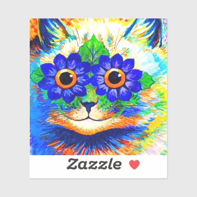 Cat Flower Öga Klistermärken (Ark)