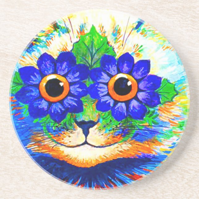 Cat Flower Öga Underlägg (Framsidan)