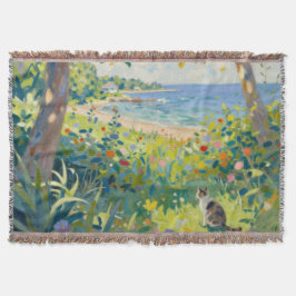 Cat Flowers And Sea Filt