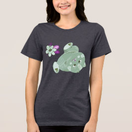 Cat Flowers T Shirt