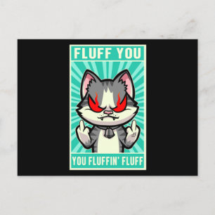 Cat Fluff You Mitten Finger Kitten Kattunge Pet Gi Vykort