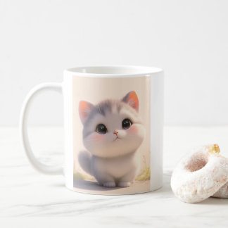 Cat Fluffy Svan Kaffemugg