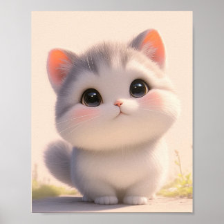 Cat Fluffy Svan Poster