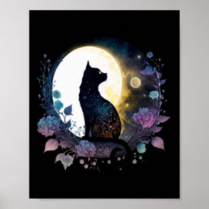 Cat för grå katt i måndagligt katt poster