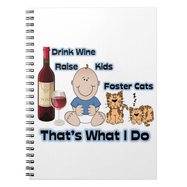 Cat Foster mamma note bok för fosteranteckningar f Anteckningsbok (Framsidan)