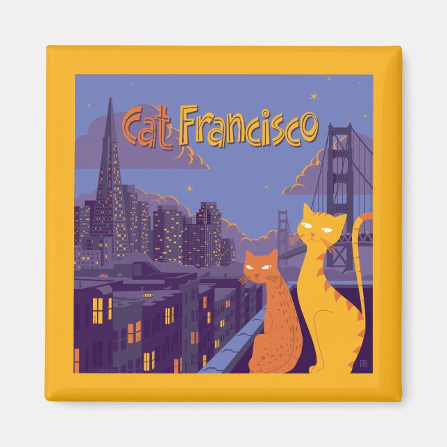 Cat Francisco Magnet (Framsidan)