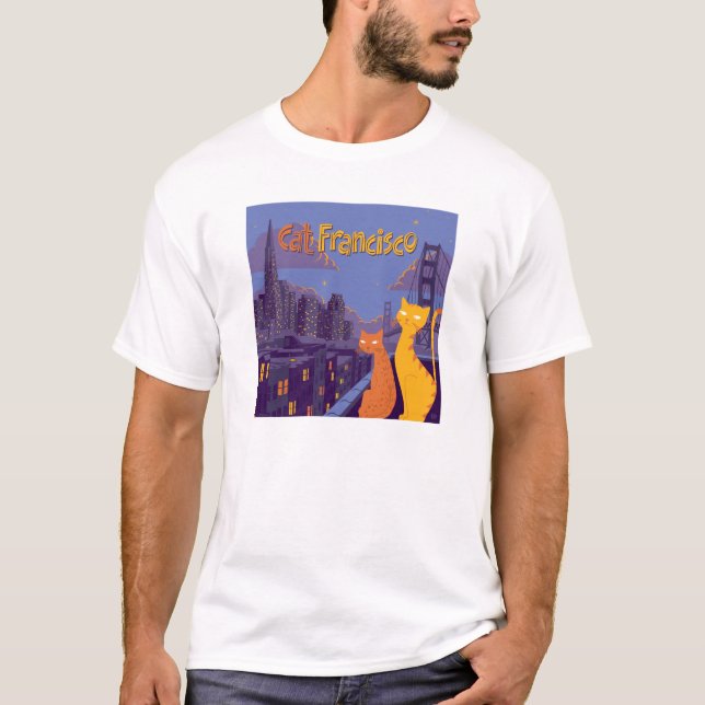 Cat Francisco T Shirt (Framsida)