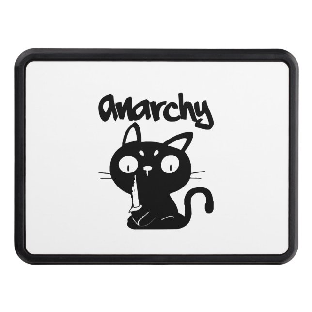 Cat Funny Anarchy Halloween Animals for Women Mana Dragkroksskydd (Framsidan)