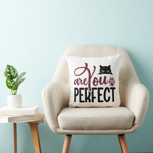Cat Funny-citattecken Kudde (Stol)