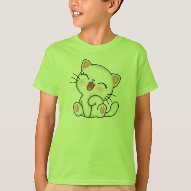 Cat Funny-citattecken T Shirt (Framsida)