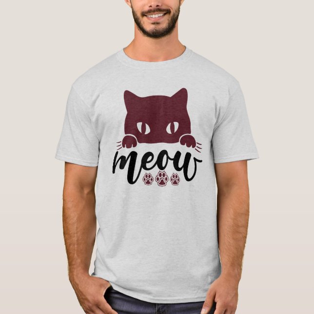 Cat Funny-citattecken T Shirt (Framsida)