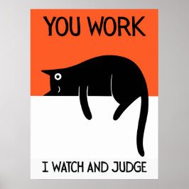 Cat | Funny & decorative Poster