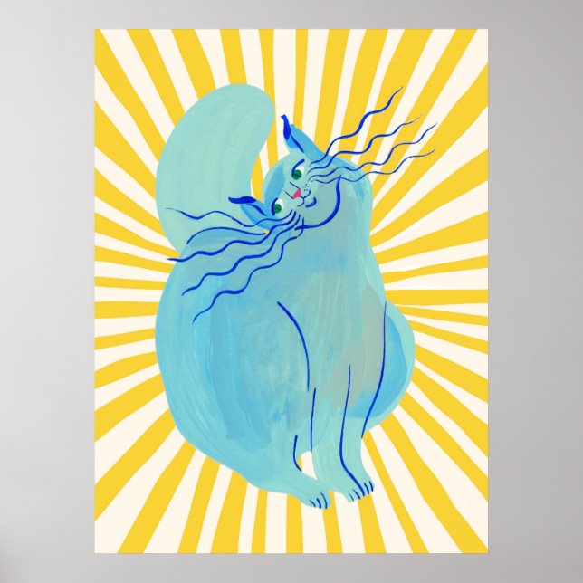 Cat | Funny & decorative Poster (Framsidan)