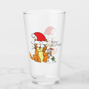 Cat Funny jul Tecknad Cute Mouse Glaskopp