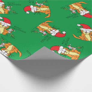 Cat Funny jul Tecknad Cute Mouse Presentpapper