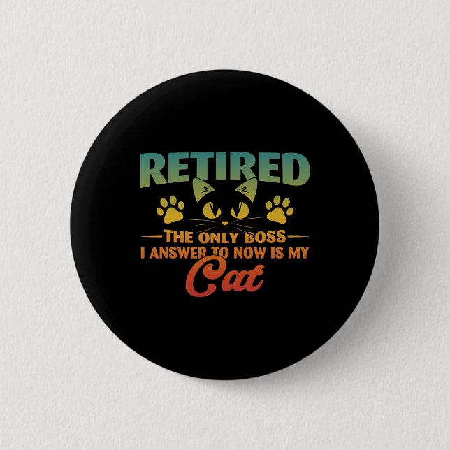 Cat Funny Pension 2024 Dekoration Manar W Knapp (Framsida)