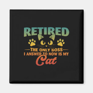 Cat Funny Pension 2024 Dekoration Manar W Magnet