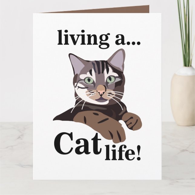 Cat Funny Pet Kort (Framsida)