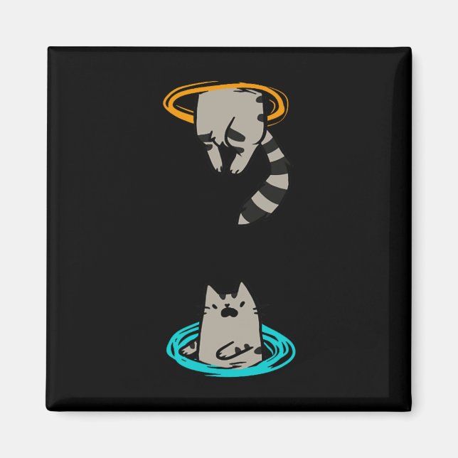 Cat Funny Video Game Animal Magnet (Framsidan)