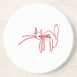 Cat Gang Mascot Underläggs Underlägg