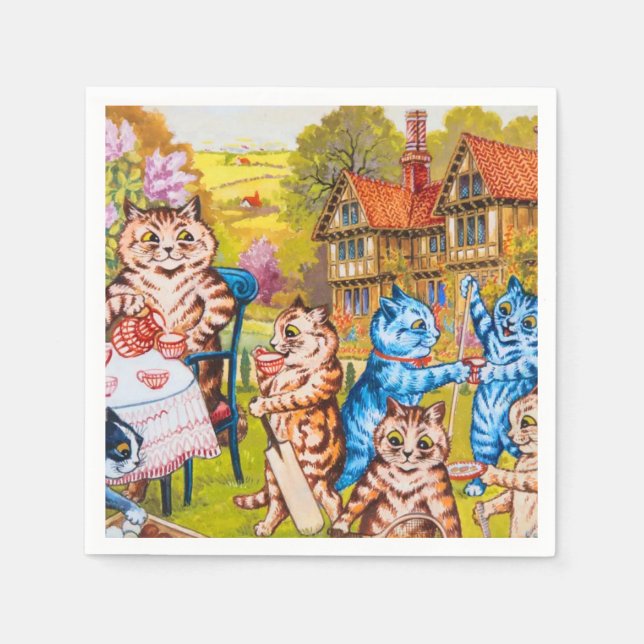 Cat Garden Party Pappersservett (Framsidan)