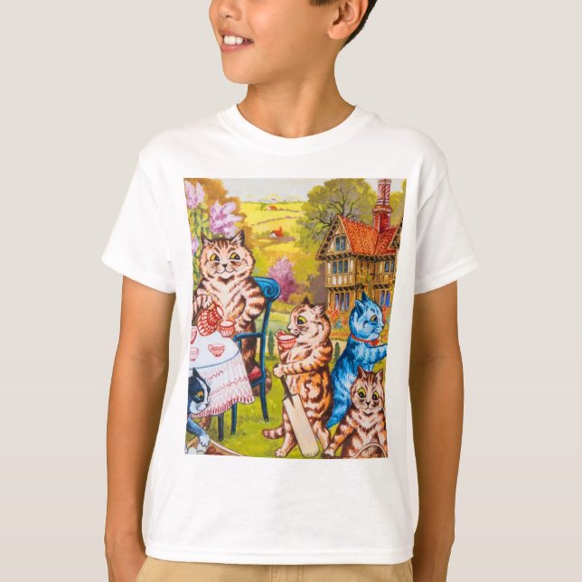 Cat Garden Party T Shirt (Framsida)