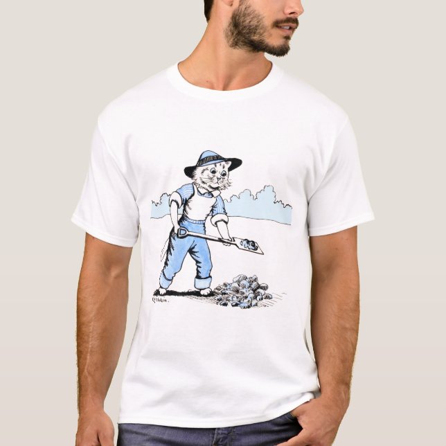 Cat Gardener, Louis Wain T Shirt (Framsida)