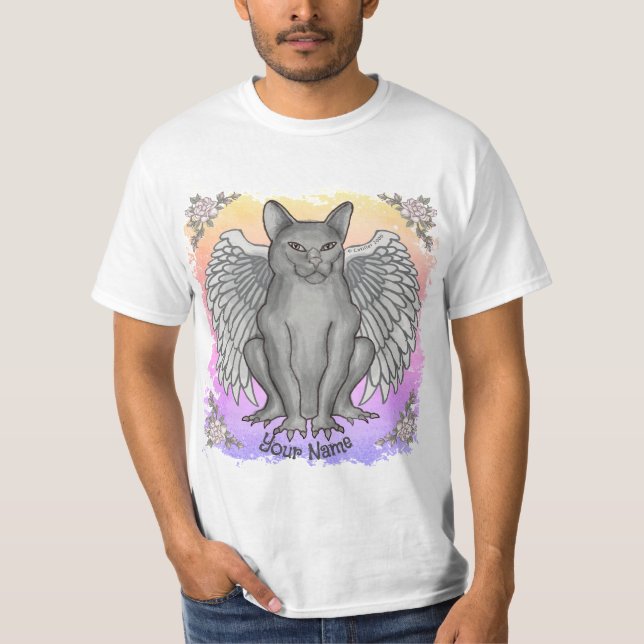 Cat Gargoyle T Shirt (Framsida)