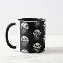 Cat Gemini Zodiac Black Mugg