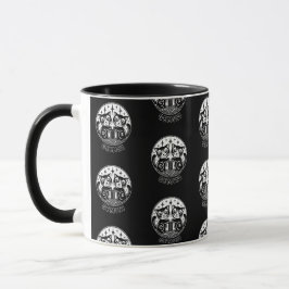 Cat Gemini Zodiac Black Mugg