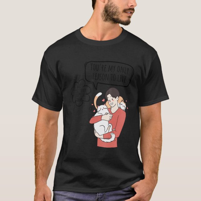 Cat  Gen Z  Nihilism Existential Crisis Dank Meme T Shirt (Framsida)