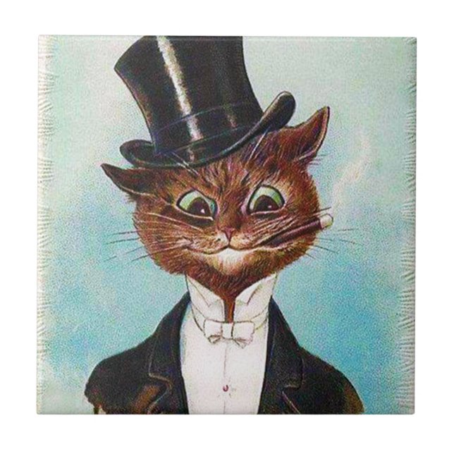 Cat gentleman, Louis Wain Kakelplatta (Framsidan)