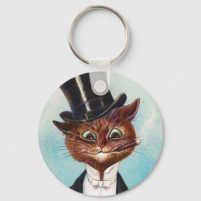 Cat gentleman, Louis Wain Nyckelring (Framsida)