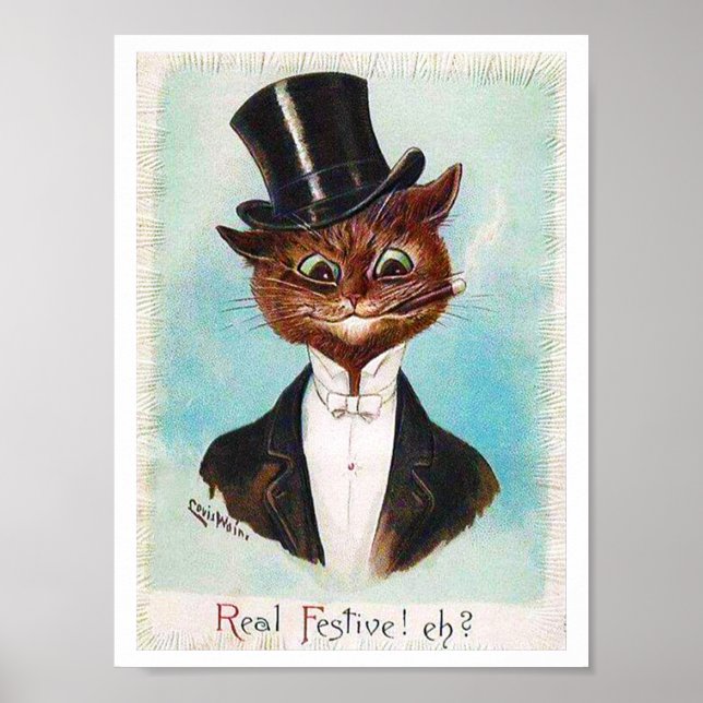 Cat gentleman, Louis Wain Poster (Framsidan)