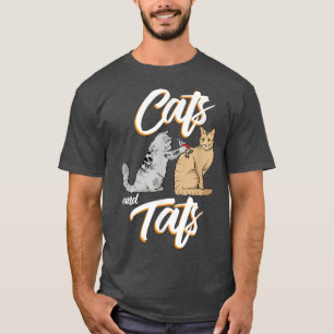 Cat Gift här Cute Cats och Tats T Shirt