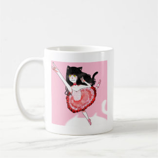 Cat Girl Ballerina Kaffemugg