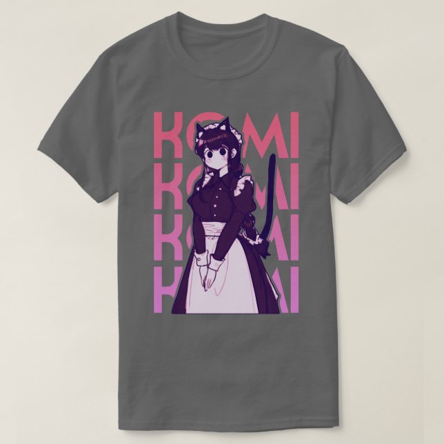 Cat Girl Maid Komi T Shirt (Design framsida)