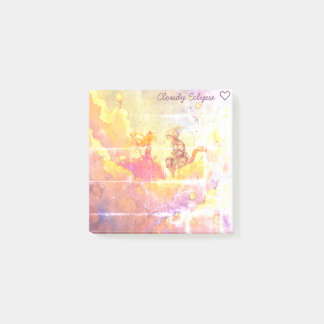 Cat Girl Princess & Cat Knight Boy Post-it Notes Block