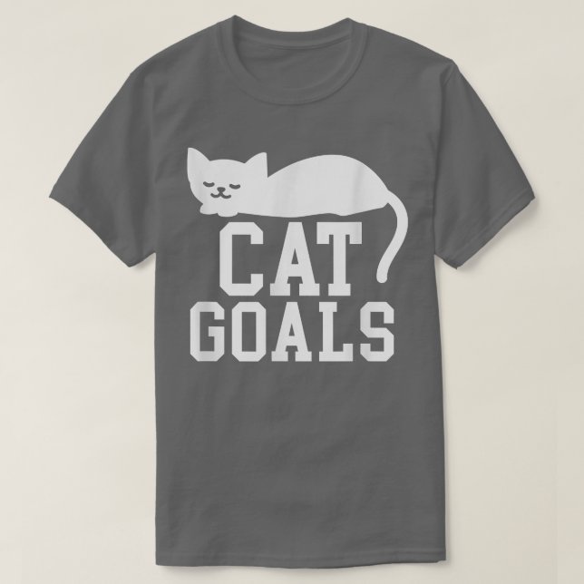 Cat Goals Sviloläge Funny Cat Tee  (Design framsida)