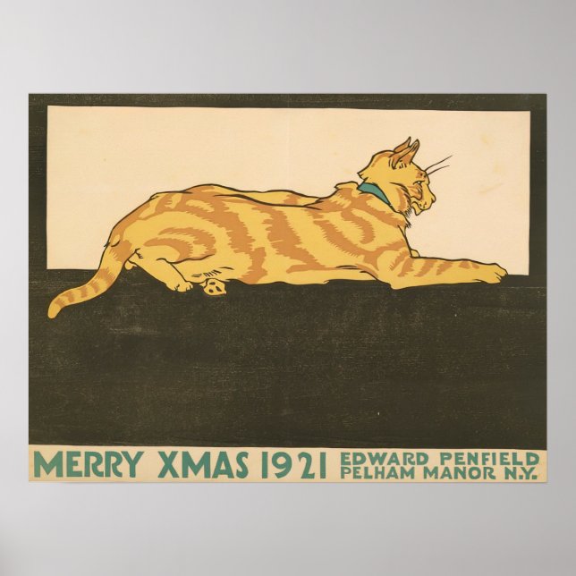 Cat God jul, 1921 Poster (Framsidan)
