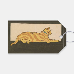 Cat God jul, 1921 Presentetikett