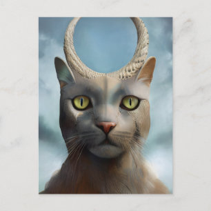 Cat God-vykort Vykort