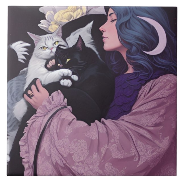 Cat Goddess Kakelplatta (Framsidan)