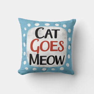 Cat Goes Meow Dekorativ kudde