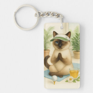 Cat Golfer gör Yoga