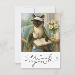 Cat Golfer sip-kaffe Tack Kort