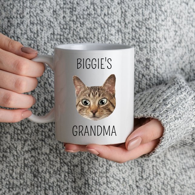 Cat Grandma Cat Lovers Owners Anpassningsbar Cat A Mugg (Skapare uppladdad)