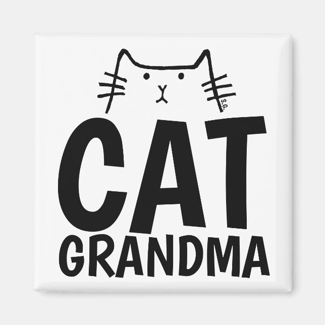 CAT GRANDMA MAGNETS MAGNET (Framsidan)