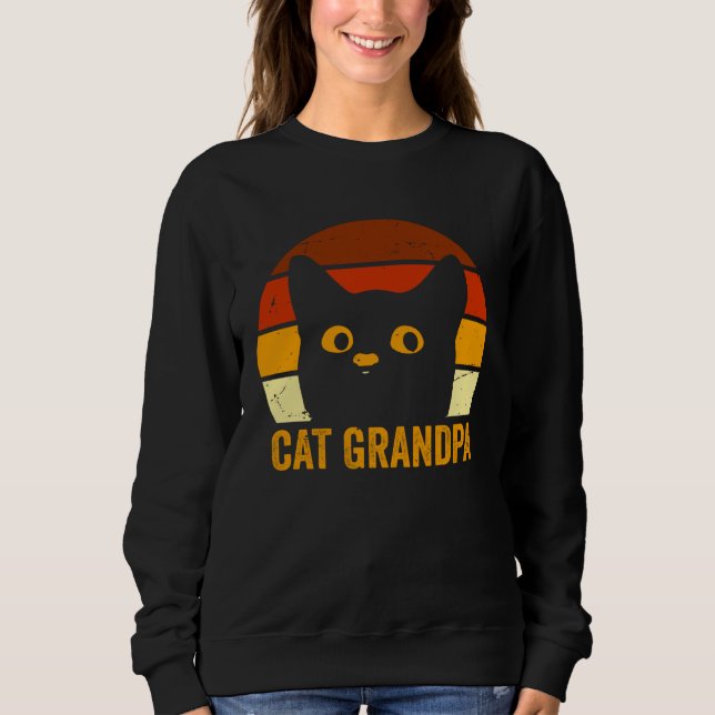 Cat Grandpa T Shirt (Framsida)
