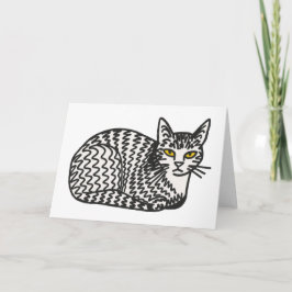 Cat Greeting card Tack Kort